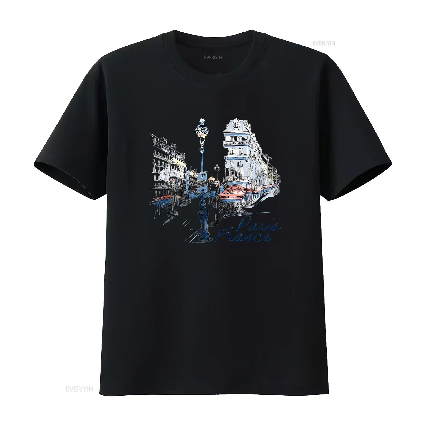 Vintage Fashion Paris - Parijs Frankrijk Souvenir tee T-shirt Straten