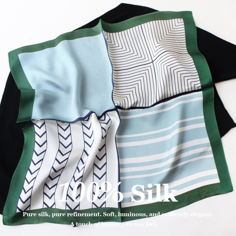 Vintage Fashion Hijab - Nieuwe 53 cm 100% Moerbei Zijden