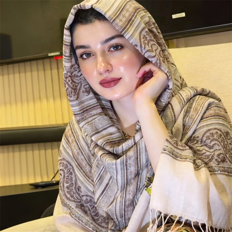 Vintage Fashion Hijab - Vintage Paisley Print Hijab Mode Sjaal