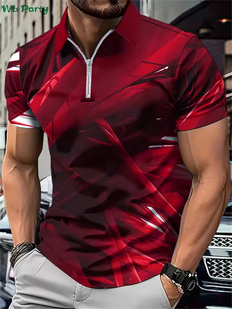 Tie Dye Shirt Vintage - Mode Tie-dye Heren Ritsen Polo's T-shirts