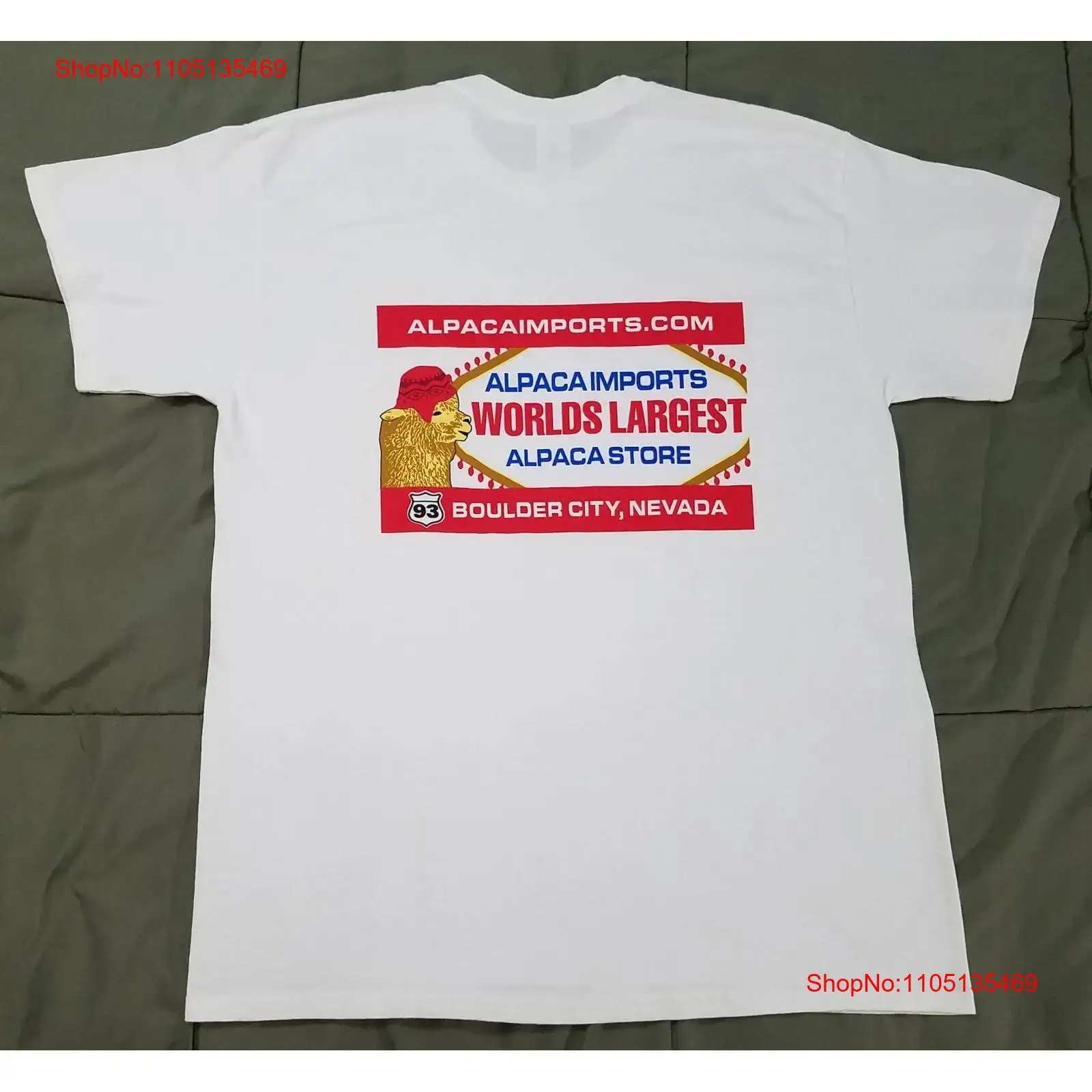 Vintage Fashion Las Vegas - Alpaca Imports Boulder City Nevada werknemersshirt