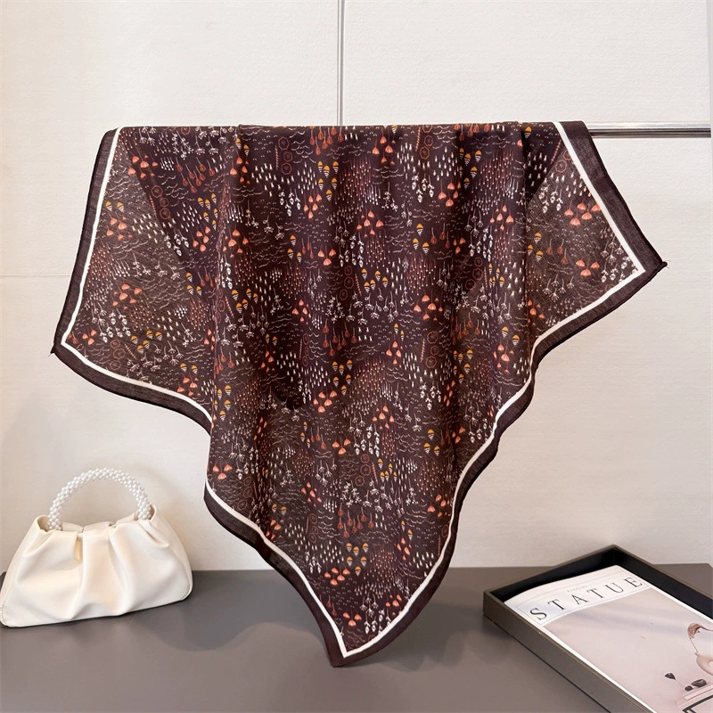 Vintage Fashion Hijab - 68cm kleine vierkante vrouwelijke sjaal hijab