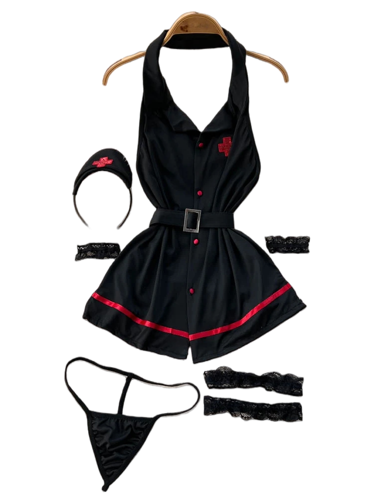 Vintage Fashion Club - Erotische mode sexy halter lingerie jurk