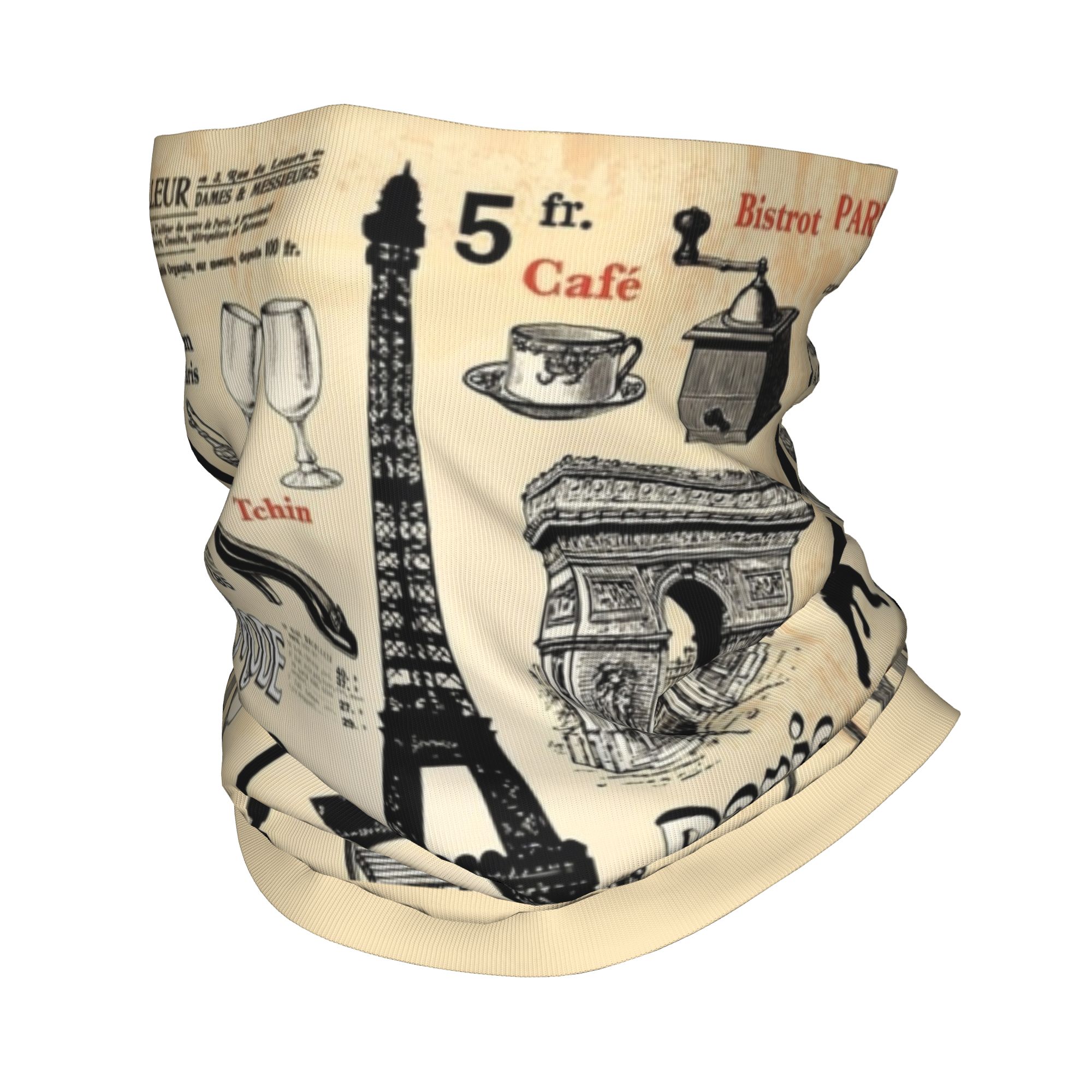 Vintage Fashion Paris - Aangepaste vintage Parijs Eiffeltoren bandana winter