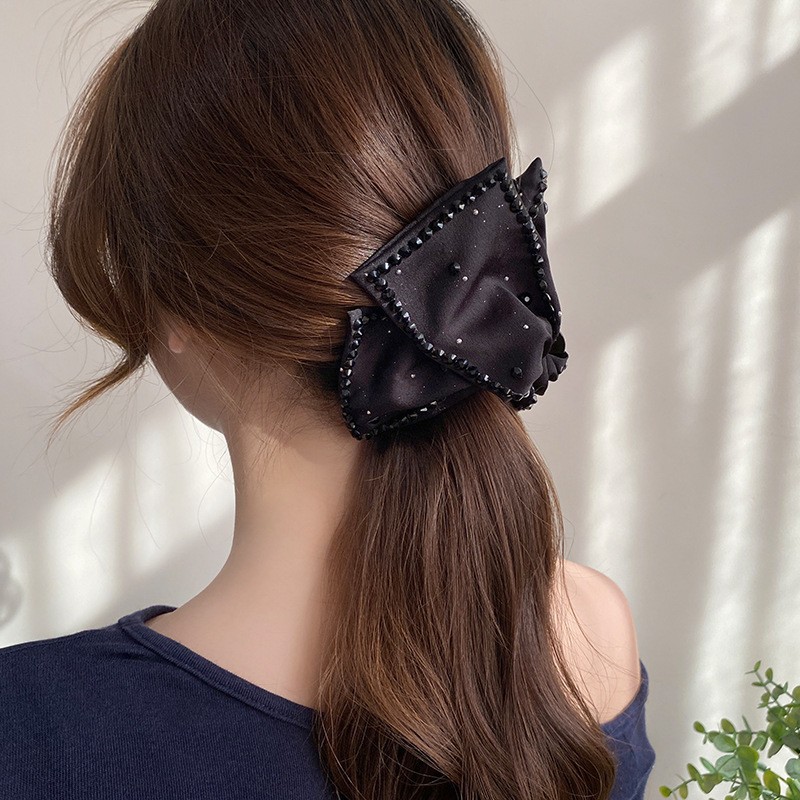 Vintage Fashion Ornaments - Elegante grote strass steentjes strik meisjes