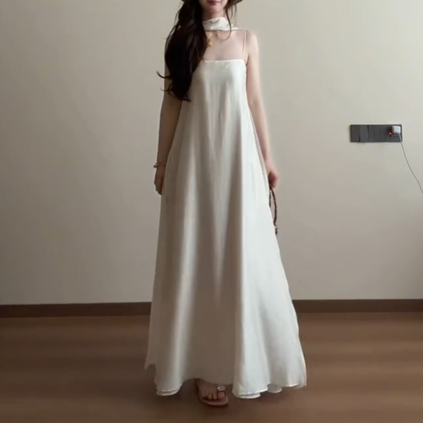Vintage Fashion Tiktok - Vintage Strandvakantie 2026 Nieuwe Witte Spaghettiband