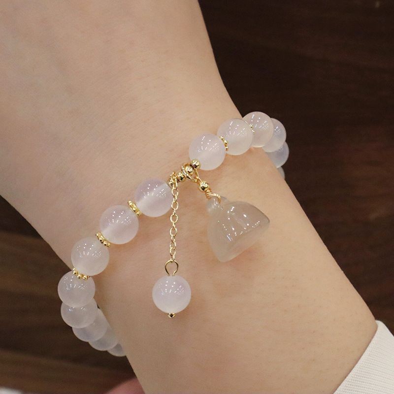 Witte agaatarmband met lotusha - Vintage Fashion Tiktok recensie en prijs