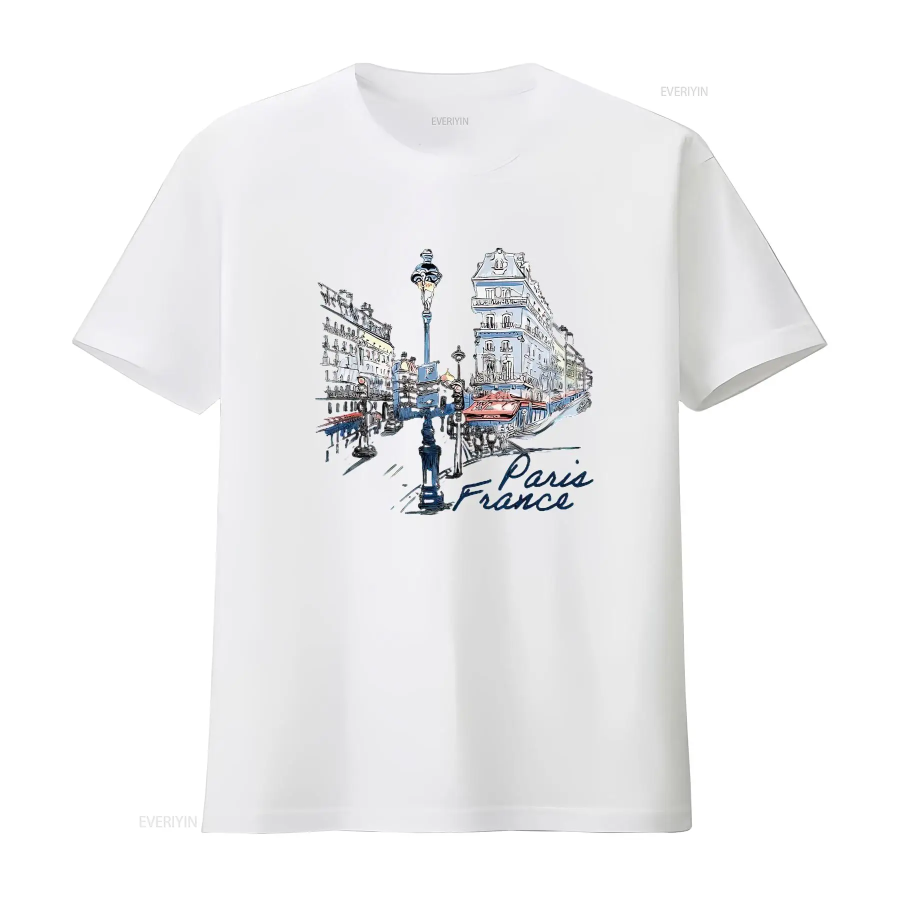 Parijs Frankrijk Souvenir tee  - Vintage Fashion Paris recensie en prijs