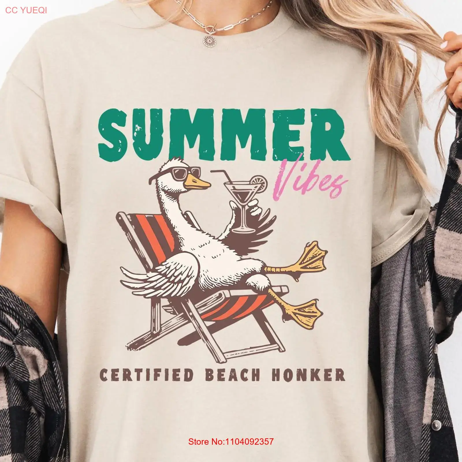 Zomergans T-shirt Vibes Sunshi - Vintage Vibes Fashion recensie en prijs