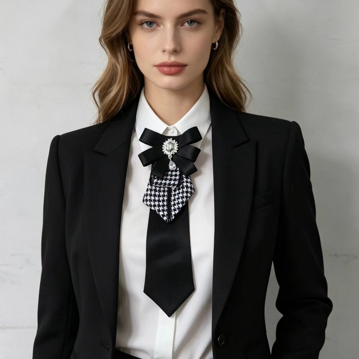 Vintage preppy houndstooth str - Vintage Fashion Ornaments recensie en prijs