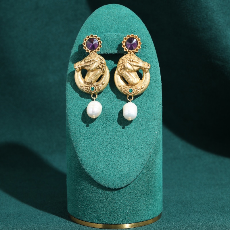 Vintage paarse kristallen paar - Vintage Fashion Jewelry Brands recensie en prijs