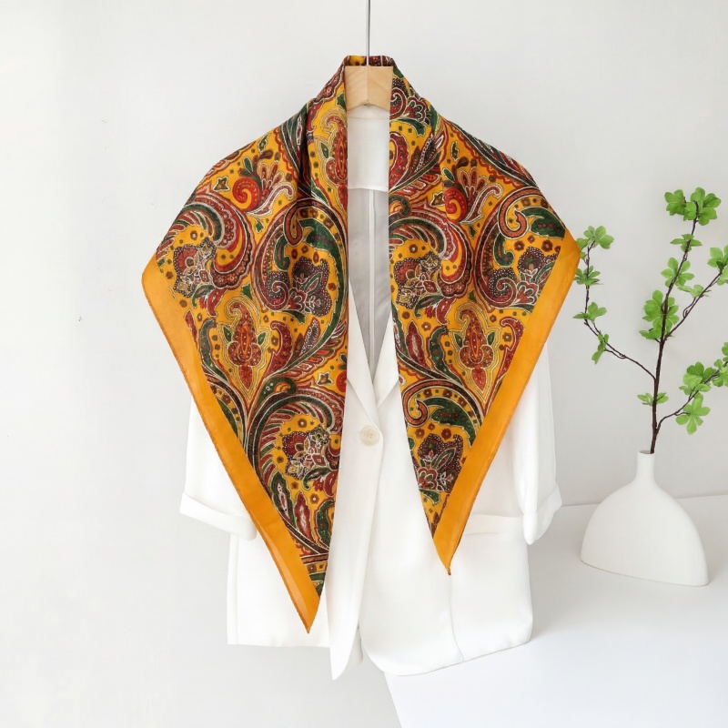 Vintage satijnen vierkante sja - Vintage Fashion Hijab recensie en prijs