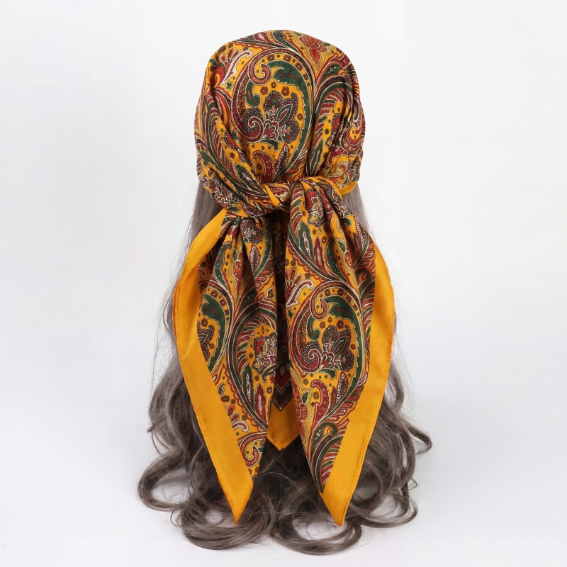 Vintage satijnen vierkante sja - Vintage Fashion Hijab recensie en prijs