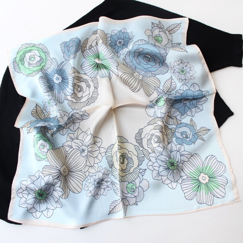 Nieuwe 53 cm 100% Moerbei Zijd - Vintage Fashion Hijab recensie en prijs