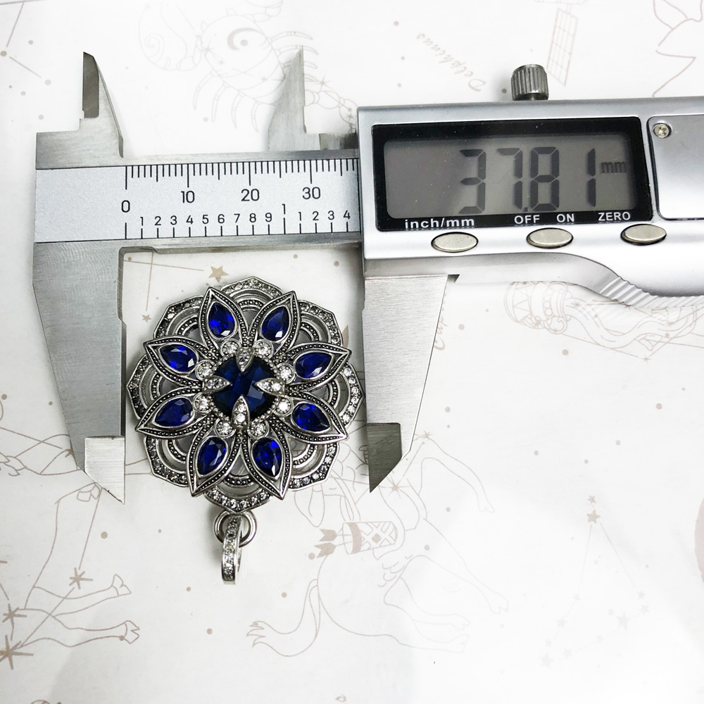 Hanger Blauwe Lotus Bloem, Bra - Vintage Fashion Jewelry Brands recensie en prijs