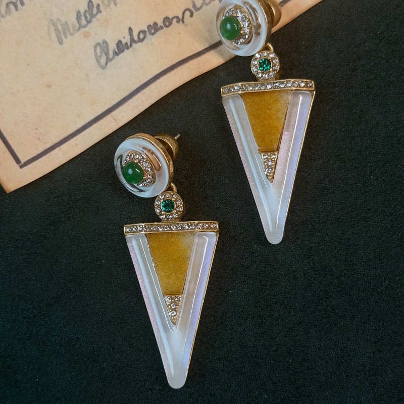 Vintage groen geglazuurde glet - Vintage Fashion Jewelry Brands recensie en prijs