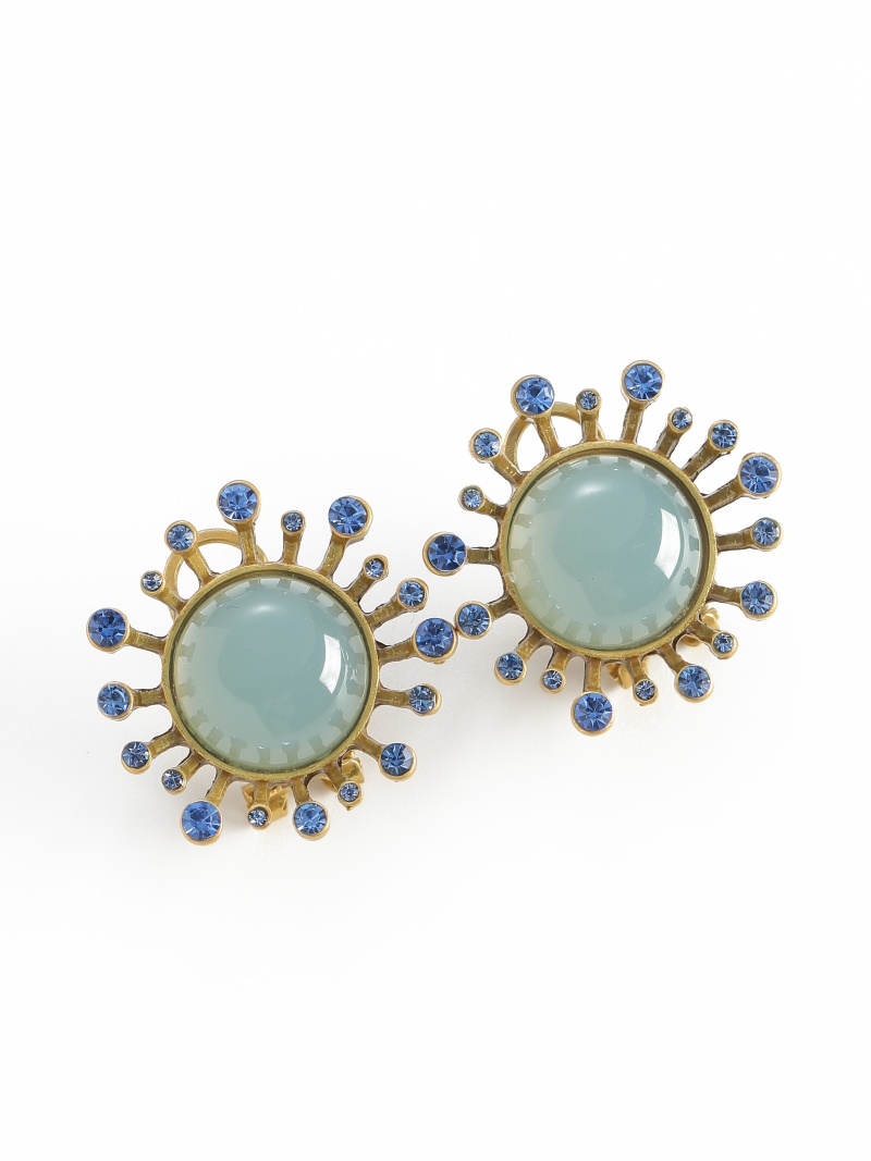 Vintage groene agaat oorbellen - Vintage Fashion Jewelry Brands recensie en prijs