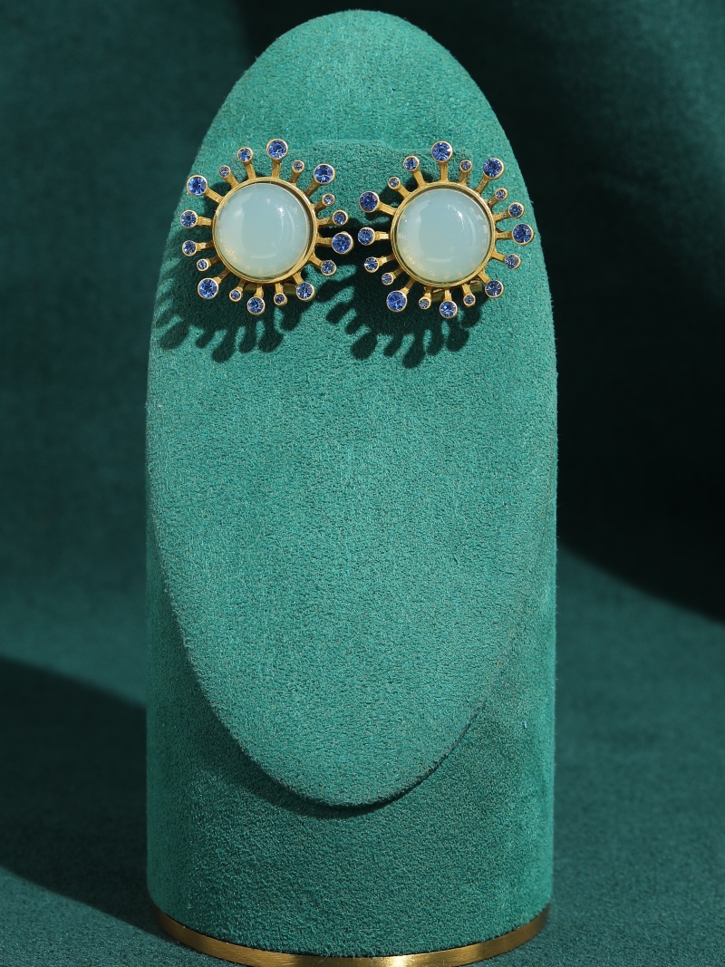 Vintage groene agaat oorbellen - Vintage Fashion Jewelry Brands recensie en prijs