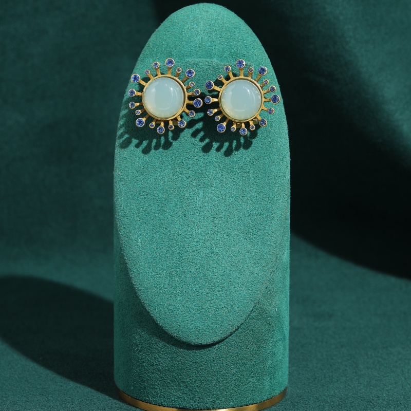Vintage groene agaat oorbellen - Vintage Fashion Jewelry Brands recensie en prijs
