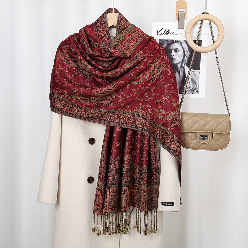 Boheemse Cashew Print Sjaal Vo - Vintage Fashion Hijab recensie en prijs