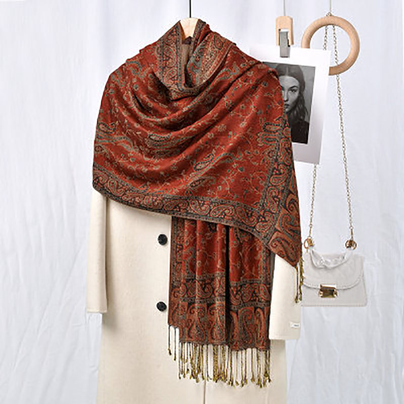 Boheemse Cashew Print Sjaal Vo - Vintage Fashion Hijab recensie en prijs