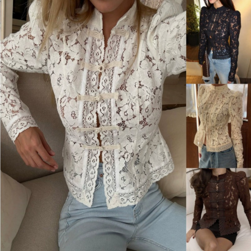 Zomer kanten bedrukte shirts t - Vintage Fashion Club recensie en prijs