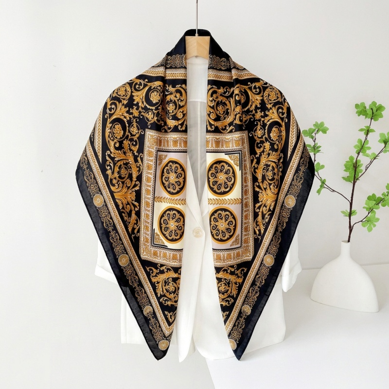 Vintage satijnen vierkante sja - Vintage Fashion Hijab recensie en prijs