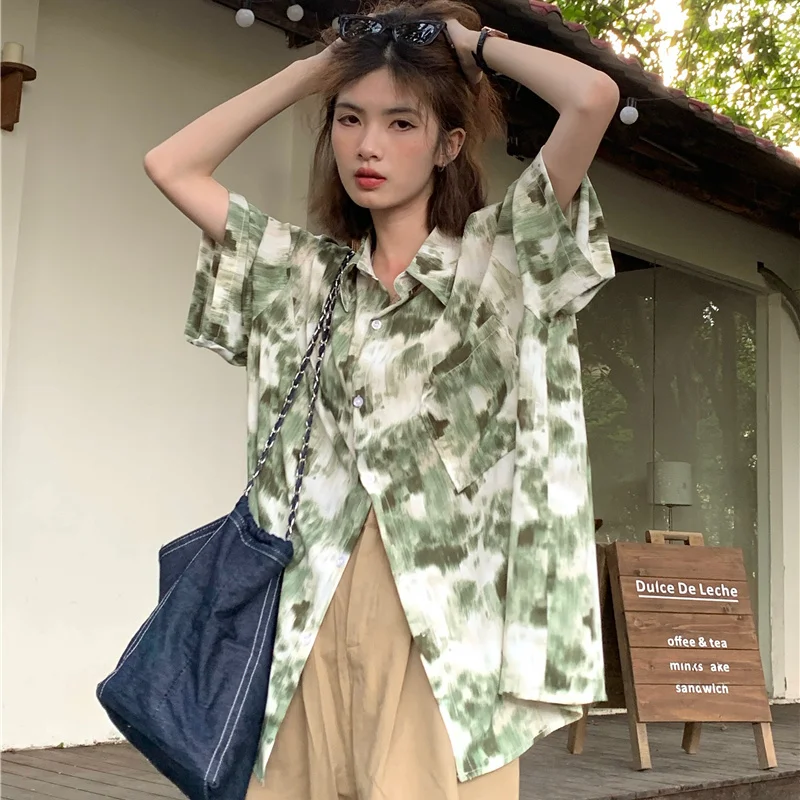 2026 Dames Shirt Zomer Streetw - Tie Dye Shirt Vintage recensie en prijs