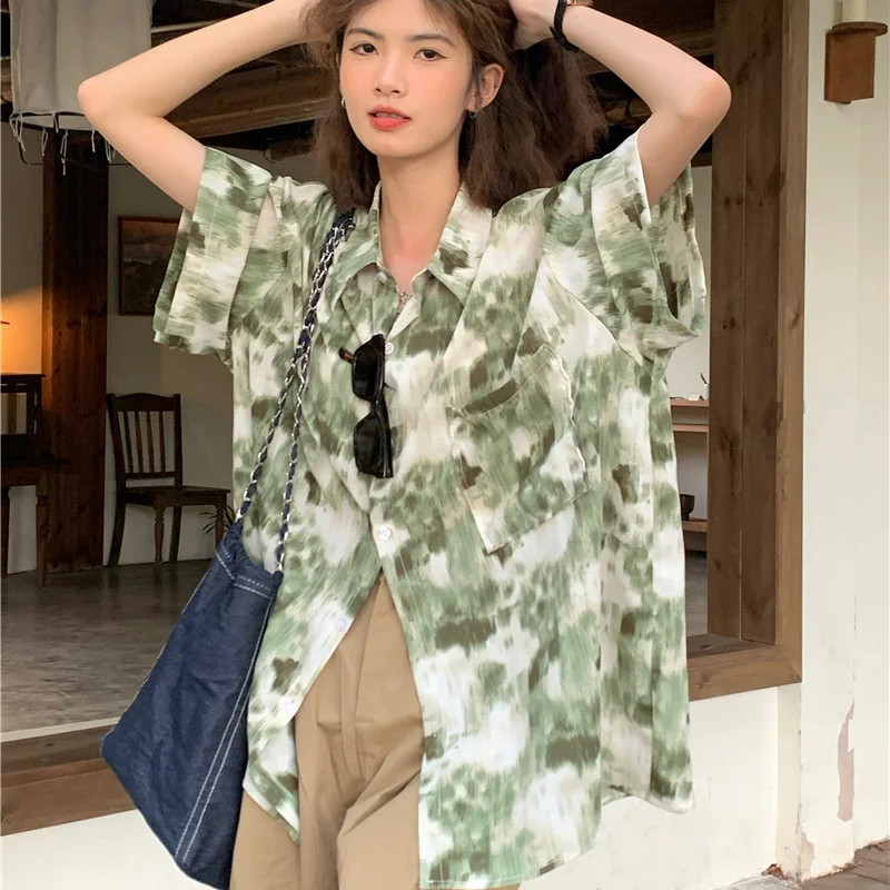 2026 Dames Shirt Zomer Streetw - Tie Dye Shirt Vintage recensie en prijs