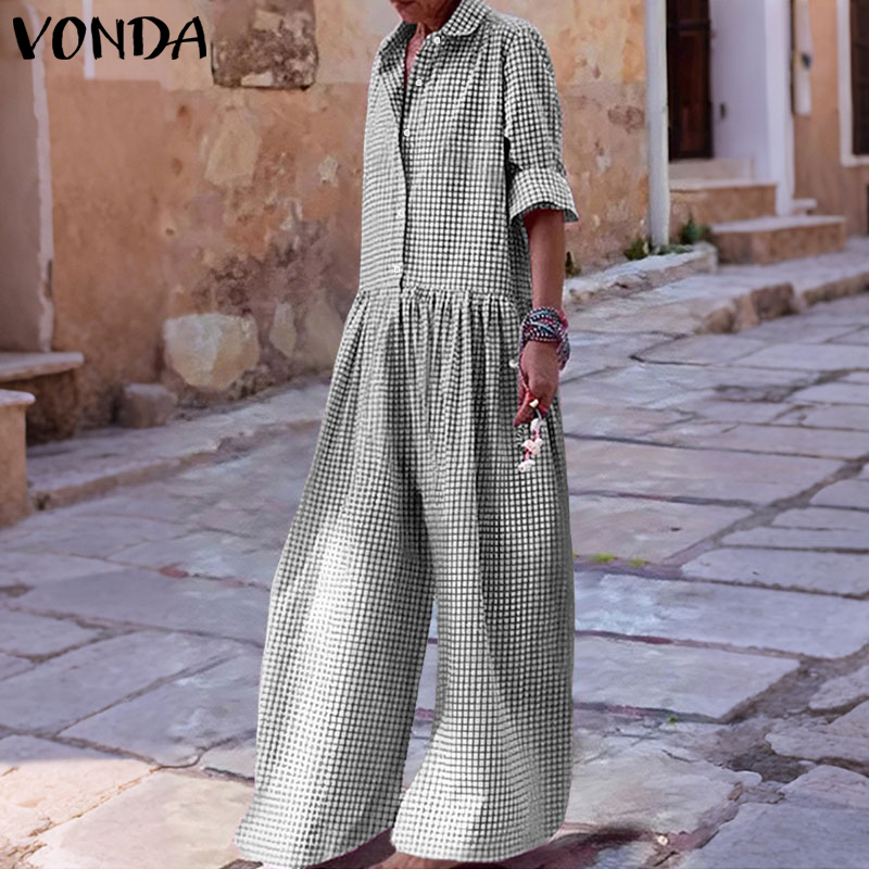Plus Size 5XL VONDA Vintage Ju - Vintage Fashion Plus Size recensie en prijs