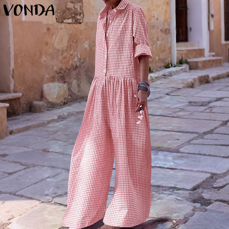 Plus Size 5XL VONDA Vintage Ju - Vintage Fashion Plus Size recensie en prijs