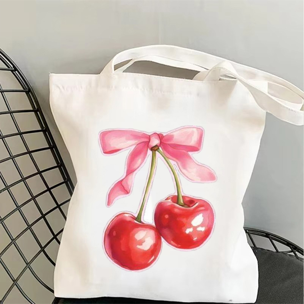Vintage roze strik-kersen canv - Vintage Vibes Fashion recensie en prijs