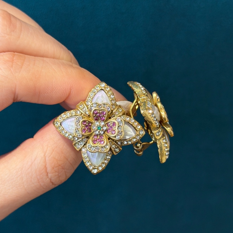 Vintage kleurrijke strass klav - Vintage Fashion Jewelry Brands recensie en prijs