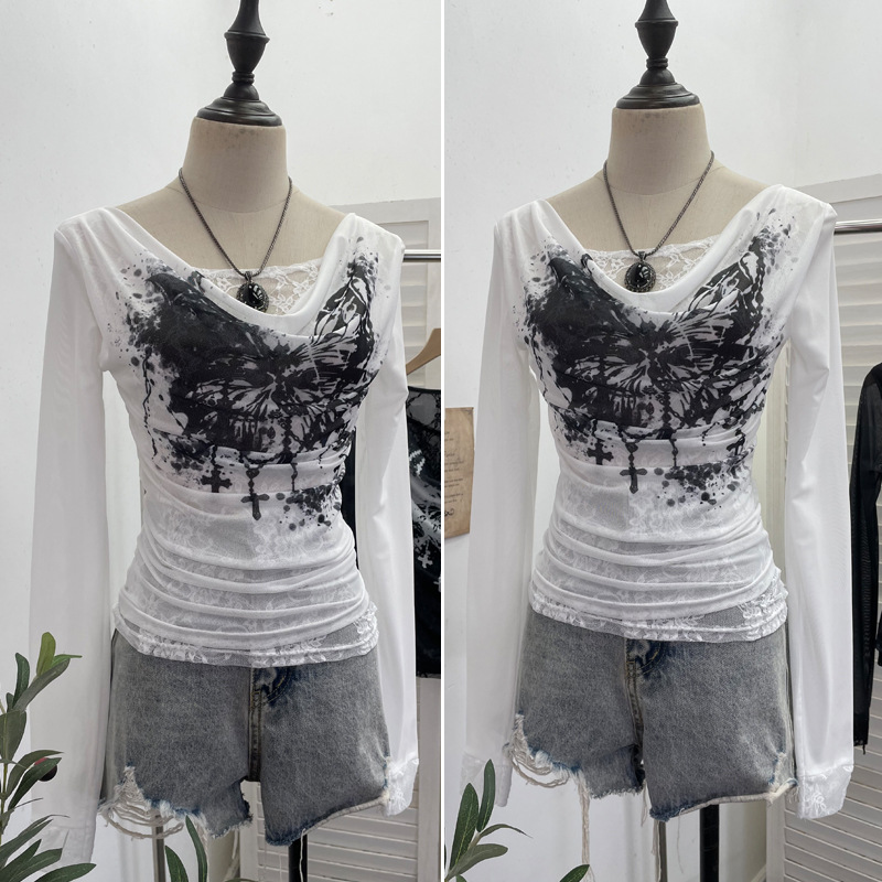 Vrouwen Casual Kant Splitsen M - Tie Dye Shirt Vintage recensie en prijs