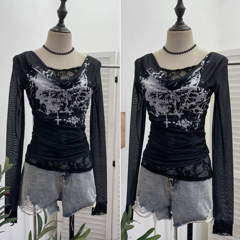 Vrouwen Casual Kant Splitsen M - Tie Dye Shirt Vintage recensie en prijs