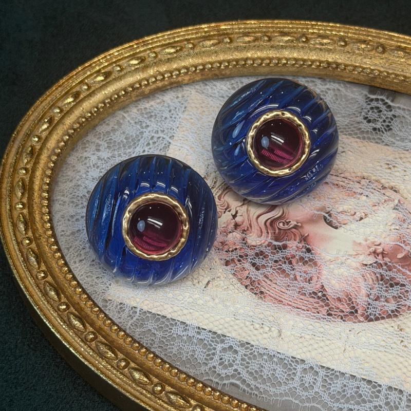 Vintage Paars Blauw Geglazuurd - Vintage Fashion Jewelry Brands recensie en prijs