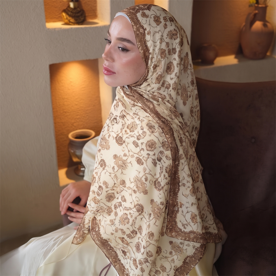 Vintage bloemenprint hijab zac - Vintage Fashion Hijab recensie en prijs