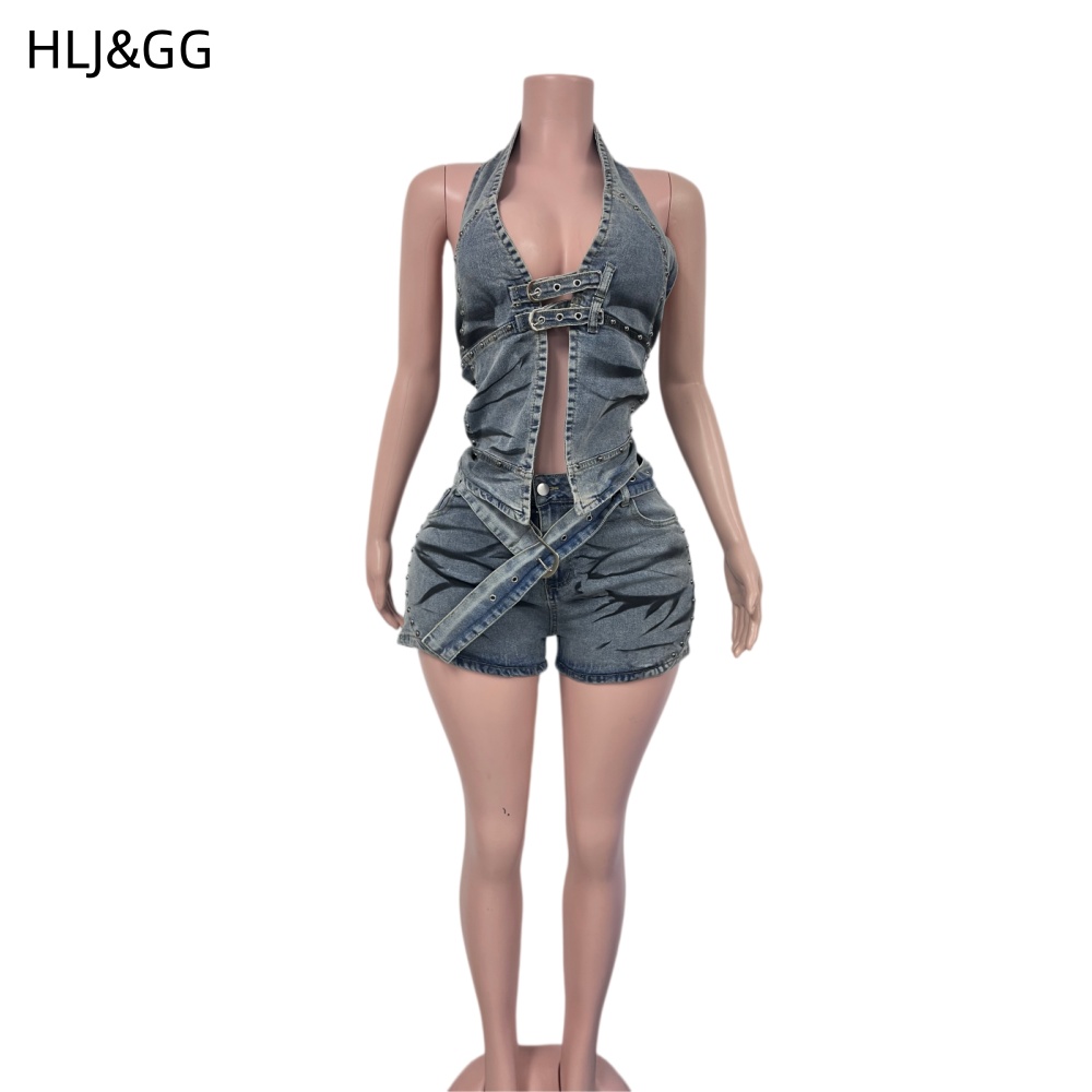 HLJ&GG Blauwe Vintage Denim Ho - Vintage Fashion Club recensie en prijs