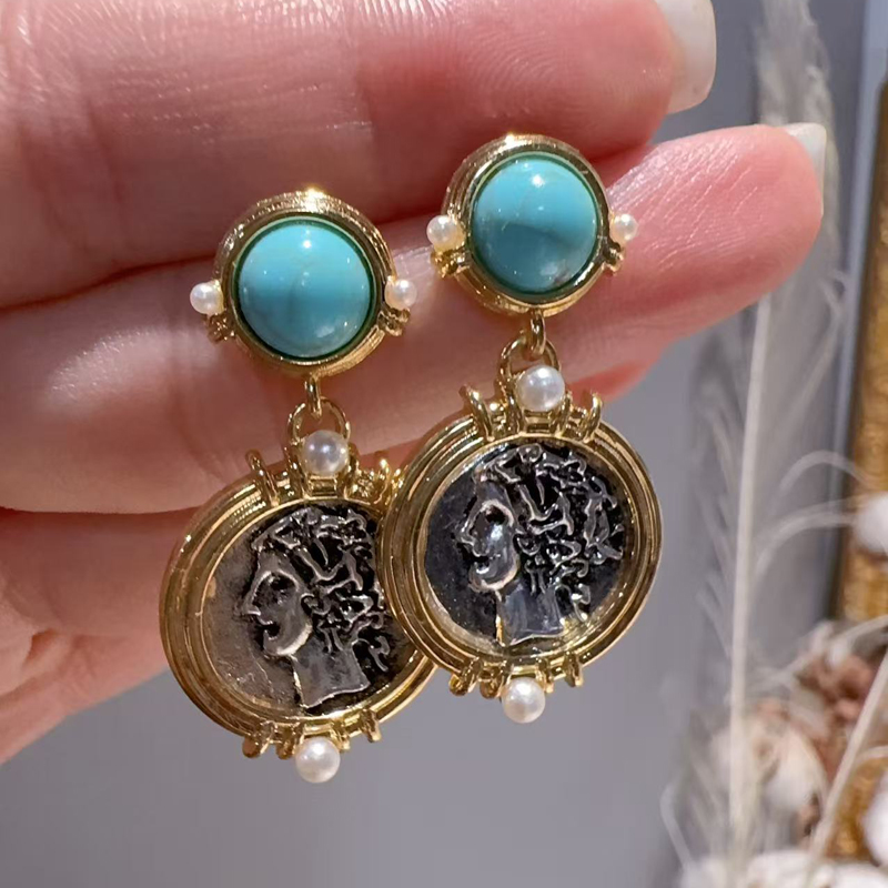 Vintage turquoise druppeloorbe - Vintage Fashion Jewelry Brands recensie en prijs