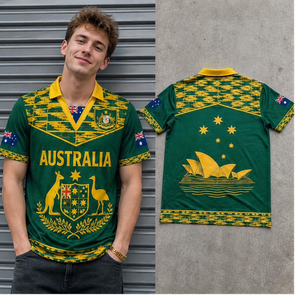 Herenshirt Australië met sierl - Vintage Fashion Australia recensie en prijs